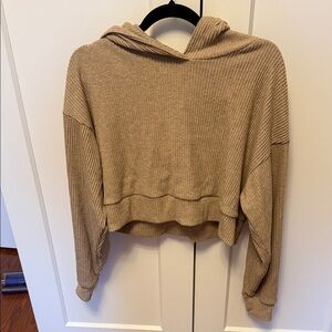 ALO Yoga muse Gravel Hooded Sweatshirt